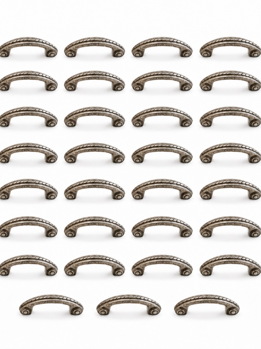 Lot of 31 Andrew Claire 3 inch Rustic Rope Vintage Cabinet Drawer Pulls & Screws